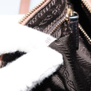 PRADA Accessory Pouch Nylon Pink Gold Auth 175840-12