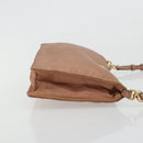 PRADA Accessory Pouch Nylon Pink Gold Auth 175840-3