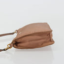 PRADA Accessory Pouch Nylon Pink Gold Auth 175840-4