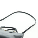 PRADA Galleria Hand Bag Safiano leather 2way Black Gold Auth 175843SAM-11