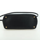 PRADA Galleria Hand Bag Safiano leather 2way Black Gold Auth 175843SAM-12