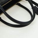 PRADA Galleria Hand Bag Safiano leather 2way Black Gold Auth 175843SAM-7