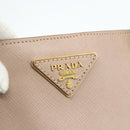 PRADA Galleria Hand Bag Safiano Leather 2way Pink Gold Auth 175845A-20