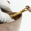 PRADA Galleria Hand Bag Safiano Leather 2way Pink Gold Auth 175845A-10
