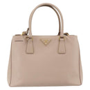 PRADA Galleria Hand Bag Safiano Leather 2way Pink Gold Auth 175845A-13