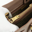 PRADA Galleria Hand Bag Safiano Leather 2way Pink Gold Auth 175845A-26