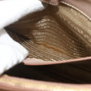 PRADA Galleria Hand Bag Safiano Leather 2way Pink Gold Auth 175845A-29