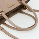 PRADA Galleria Hand Bag Safiano Leather 2way Pink Gold Auth 175845A-7