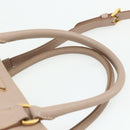 PRADA Galleria Hand Bag Safiano Leather 2way Pink Gold Auth 175845A-14