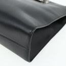 GUCCI Shoulder Bag Leather Black Silver 001 3043 Auth 175847-8