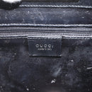 GUCCI Shoulder Bag Leather Black Silver 001 3043 Auth 175847-19