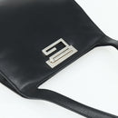 GUCCI Shoulder Bag Leather Black Silver 001 3043 Auth 175847-6