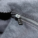 FENDI Mamma Baguette Shoulder Bag Cotton Gray Silver Auth 175848-22