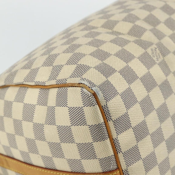 LOUIS VUITTON Damier Azur Speedy Bandouliere 35 Hand Bag N41372 LV Auth 175852
