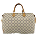 LOUIS VUITTON Damier Azur Speedy Bandouliere 35 Hand Bag N41372 LV Auth 175852-13