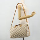 LOUIS VUITTON Damier Azur Speedy Bandouliere 35 Hand Bag N41372 LV Auth 175852-23