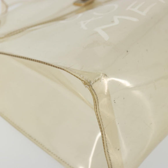 HERMES Vinyl Kelly Hand Bag Vinyl Clear Auth 175855
