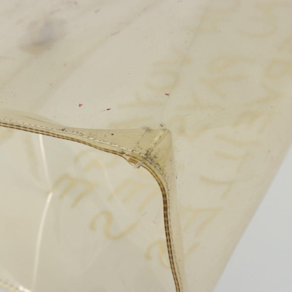 HERMES Vinyl Kelly Hand Bag Vinyl Clear Auth 175855