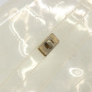 HERMES Vinyl Kelly Hand Bag Vinyl Clear Auth 175855-18