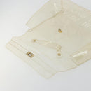 HERMES Vinyl Kelly Hand Bag Vinyl Clear Auth 175855-11