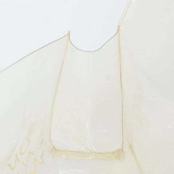 HERMES Vinyl Kelly Hand Bag Vinyl Clear Auth 175855