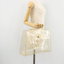 HERMES Vinyl Kelly Hand Bag Vinyl Clear Auth 175855-21