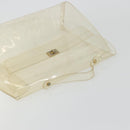 HERMES Vinyl Kelly Hand Bag Vinyl Clear Auth 175855-6