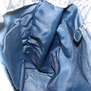 Christian Dior Trotter Canvas Tote Bag Navy Gold Auth 175856-18