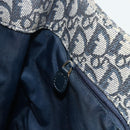Christian Dior Trotter Canvas Tote Bag Navy Gold Auth 175856-19