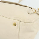 Miu Miu Hand Bag Leather 2way Ivory Gold Auth 175857-12