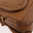 Chloe Paraty Hand Bag Leather 2way Brown Gold Auth 175870A-14