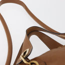 Chloe Paraty Hand Bag Leather 2way Brown Gold Auth 175870A-8