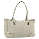 GUCCI GG Canvas Guccissima WebSherry Line Bag Leather Ivory 293599 Auth 175873-1