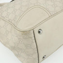 GUCCI GG Canvas Guccissima WebSherry Line Bag Leather Ivory 293599 Auth 175873-11