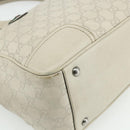 GUCCI GG Canvas Guccissima WebSherry Line Bag Leather Ivory 293599 Auth 175873-13