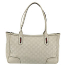 GUCCI GG Canvas Guccissima WebSherry Line Bag Leather Ivory 293599 Auth 175873-2