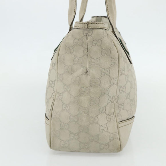 GUCCI GG Canvas Guccissima WebSherry Line Bag Leather Ivory 293599 Auth 175873