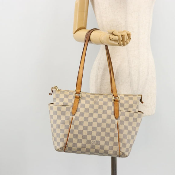LOUIS VUITTON Damier Azur Totally PM Tote Bag N41280 LV Auth 175875