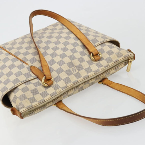 LOUIS VUITTON Damier Azur Totally PM Tote Bag N41280 LV Auth 175875