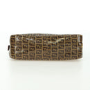 FENDI Zucchino Canvas Mamma Baguette Bag Coated Canvas Beige Gold Auth 175878SAM-10