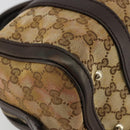 GUCCI GG Canvas Mini Boston Bag Beige Gold 269876 Auth 175892-11