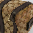 GUCCI GG Canvas Mini Boston Bag Beige Gold 269876 Auth 175892-12