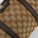 GUCCI GG Canvas Mini Boston Bag Beige Gold 269876 Auth 175892-14