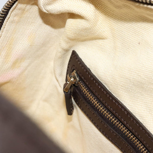 GUCCI GG Canvas Mini Boston Bag Beige Gold 269876 Auth 175892
