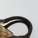 GUCCI GG Canvas Mini Boston Bag Beige Gold 269876 Auth 175892-8