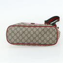 GUCCI GG Supreme Mystic Cat Hand Bag PVC 2way Beige Gold 473887 Auth 175893A-5