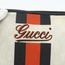 GUCCI GG Supreme Sherry Line Shoulder Bag PVC White Gold 239347 Auth 175897-17