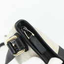 GUCCI GG Supreme Sherry Line Shoulder Bag PVC White Gold 239347 Auth 175897-10