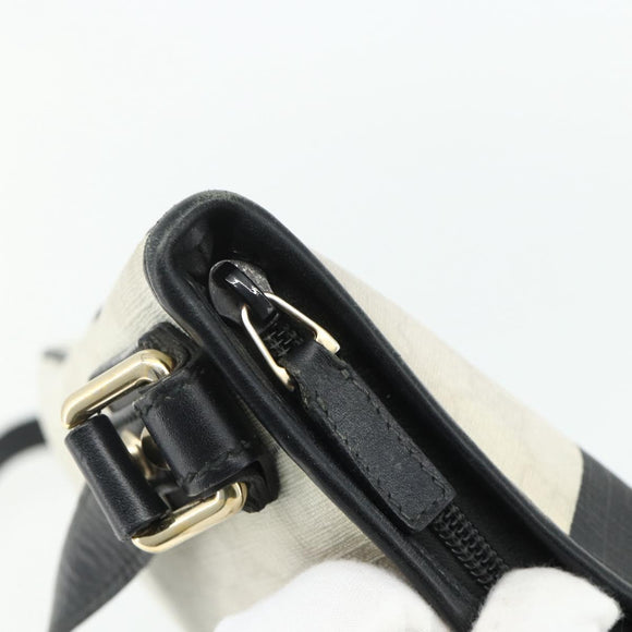 GUCCI GG Supreme Sherry Line Shoulder Bag PVC White Gold 239347 Auth 175897