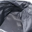 Christian Dior Canage Panarea Hand Bag Coated Canvas Black Silver Auth 175904-18